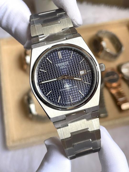 Tisot PRX Silver Blue Dial Premium FST AT469