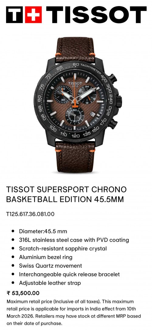 Tisot_Supersport Chronograph Brown F1024