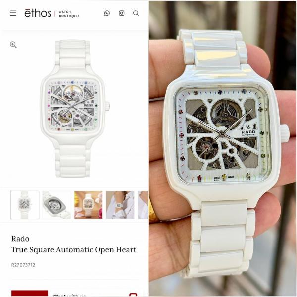 Radd_oTrue Square ceramic Automatic Open Heart Rainbow