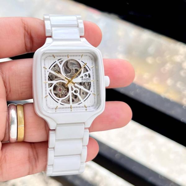 Radd_o True Square Automatic Ceramic White Gold line