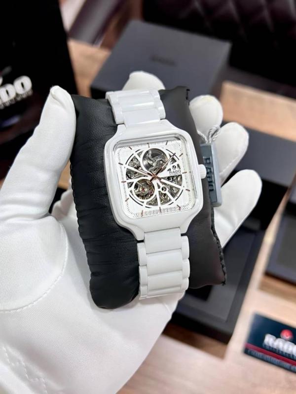 Radd_o True Square Automatic Ceramic White Gold line