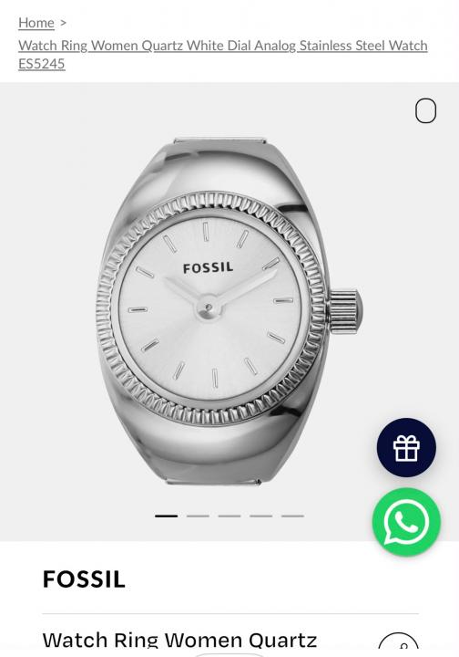 FOSSIIL UNISEX RING WATCH R-35