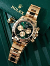 Rolee_x Oyster Perpetual Daytona Chosmograph Gold-Green-Gold Chronograph