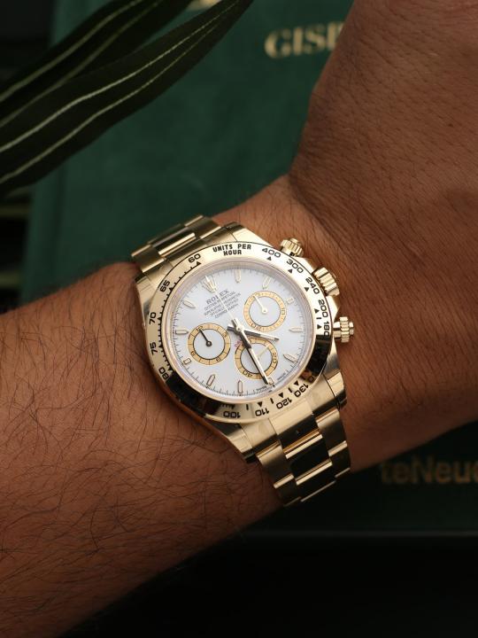 Rolee_x Oyster Perpetual Daytona Chosmograph Gold-White