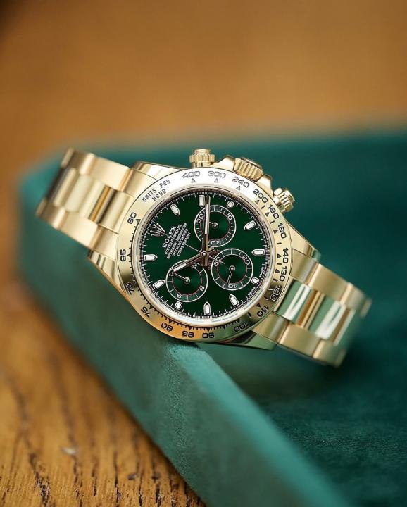 Rolee_x Oyster Perpetual Daytona Chosmograph Gold-Green