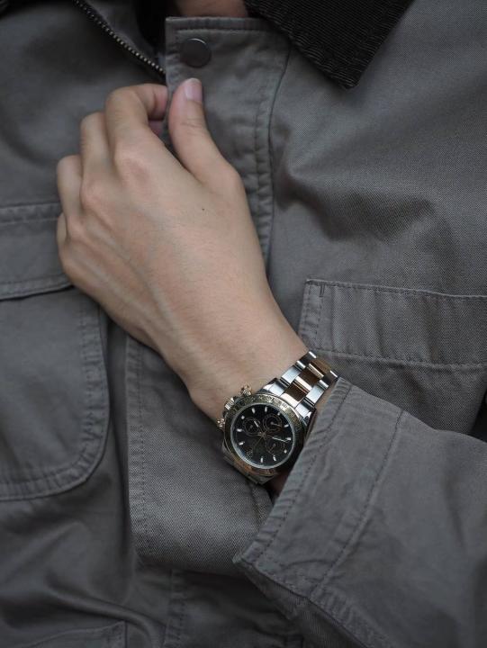 Rolee_x Oyster Perpetual Daytona Chosmograph 2Ton-Gold-Black