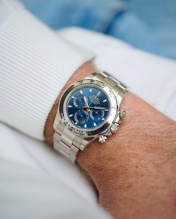 Rolee_x Oyster Perpetual Daytona Chosmograph Silver-Blue
