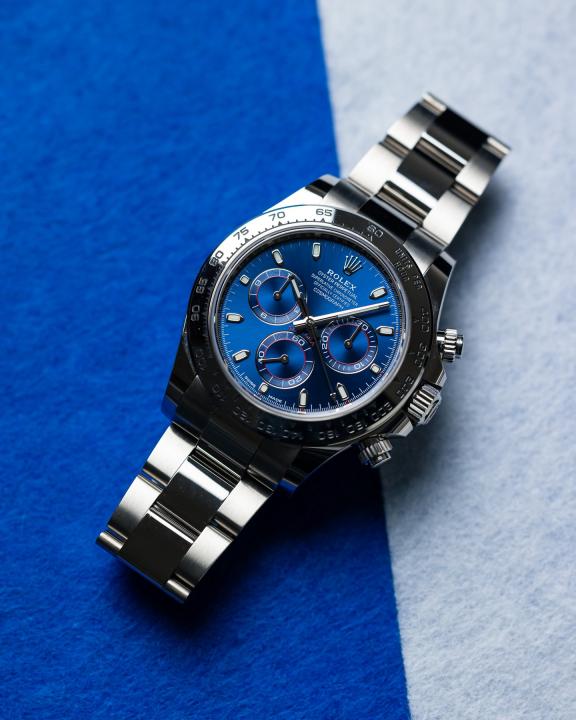 Rolee_x Oyster Perpetual Daytona Chosmograph Silver-Blue
