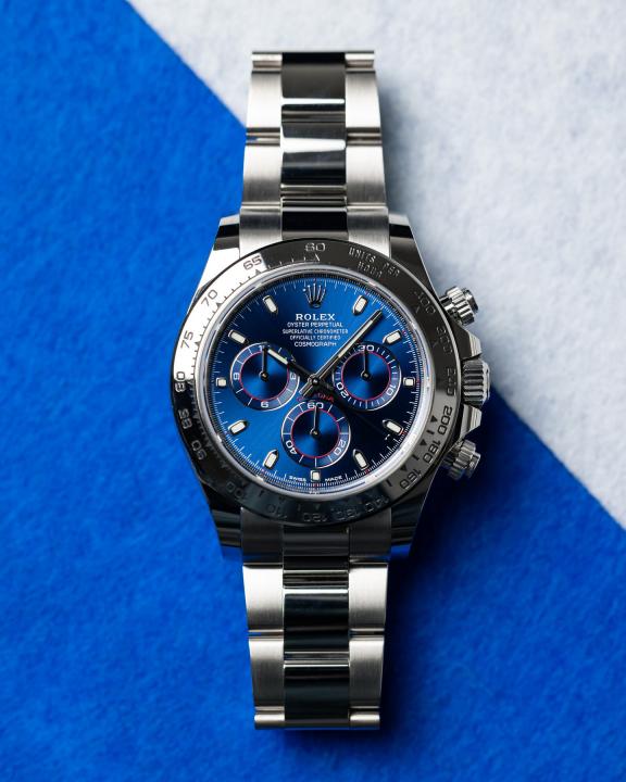 Rolee_x Oyster Perpetual Daytona Chosmograph Silver-Blue