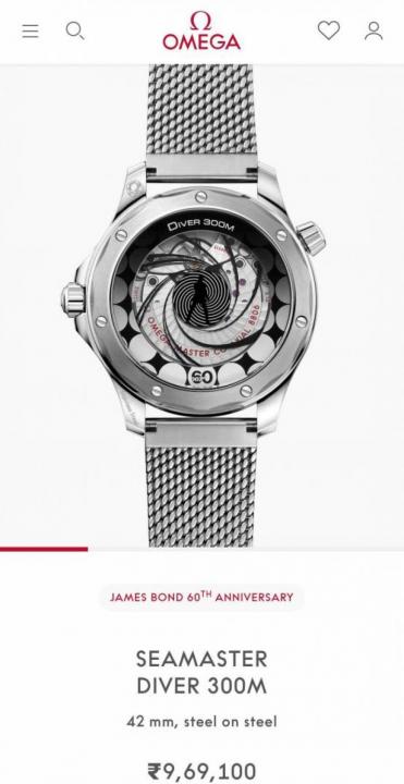 Omegg_a Seamaster Diver 300 Automatic silver blue