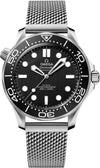 Omegg_a Seamaster Diver 300 Automatic silver Black white niddle
