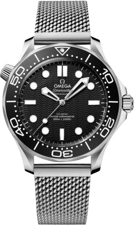 Omegg_a Seamaster Diver 300 Automatic silver Black white niddle