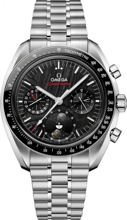 Omegha Speedmaster  Moonphase Meteorite siler black design