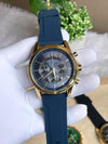 ArrWa%! Exchage AX1723 Chronograph BLUE GOLD BLUE Dial AT382