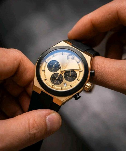 MOVADO BLACK GOLD F1014