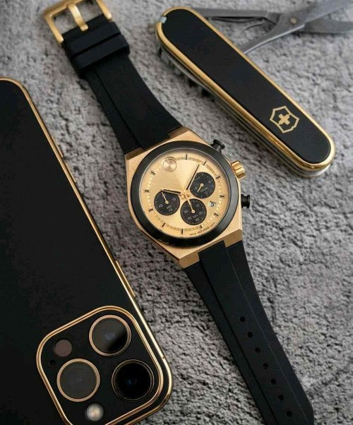 MOVADO BLACK GOLD F1014