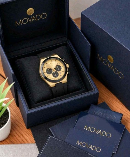 MOVADO BLACK GOLD F1014