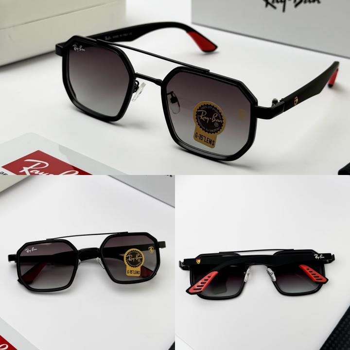 REY BAN BLACK SHADED 09