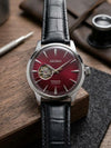 Seik o Presage Automatic Leather Open Heart