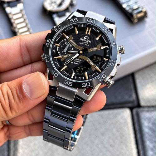 EDIFICE_CASIO_SILVER-CASE-BLACK DAIL