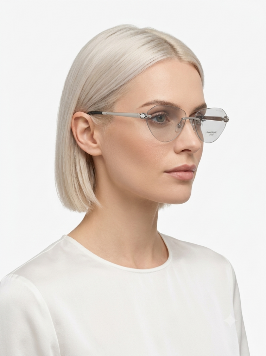 Bvlgari WMNS 1036 Silver Day Night Color Changing Glass
