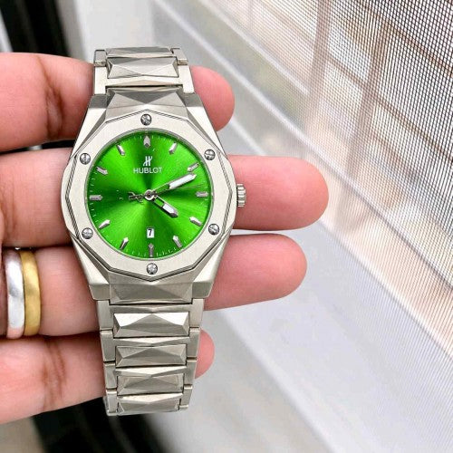 Hublot_Quartz Watch 185 Silver Green F422