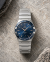 Omegha Constellation 41 mm Meteorite Watch silver Blue plan