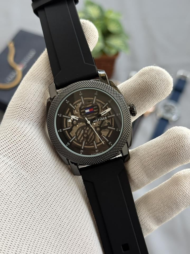 Tommmy Hilfiger Automatic Skeleton Blue W496