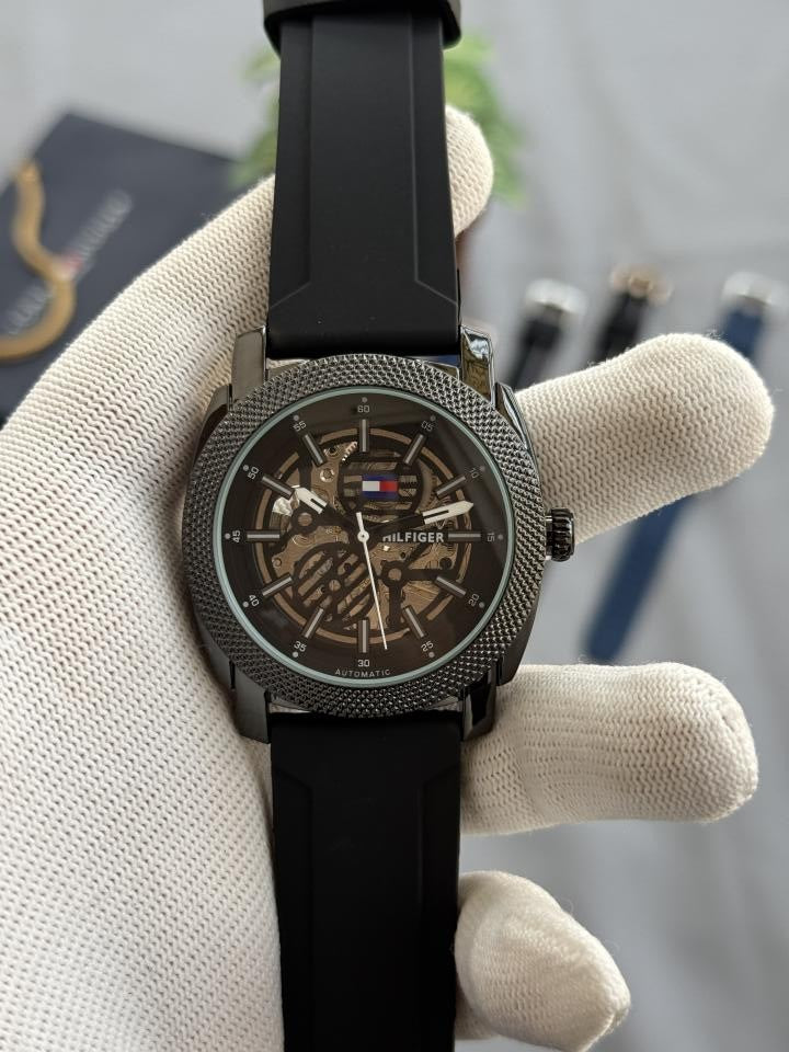 Tommmy Hilfiger Automatic Skeleton Blue W496