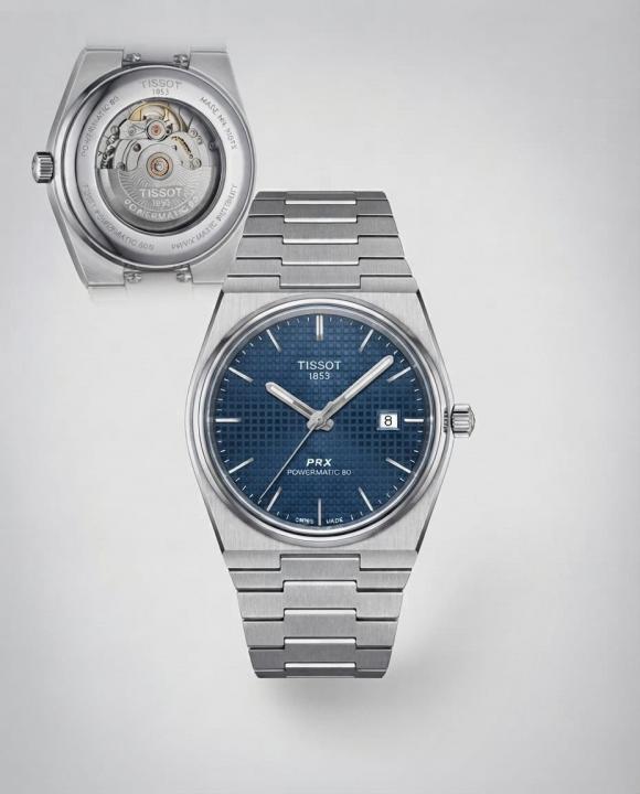 Tissoo_t 1853 Prx Automatic Top Quality  silver dark blue