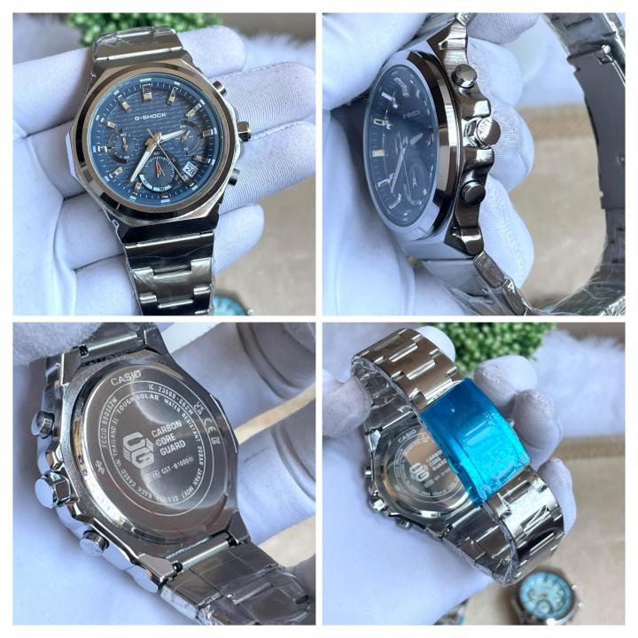 Casio G-Shock G-Steel Silver Blue Dial AT494