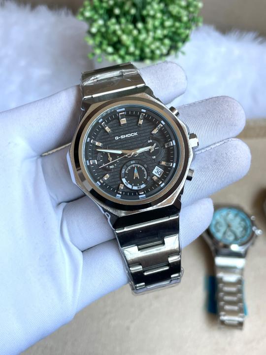 Casio G-Shock G-Steel Silver Black Dial AT494