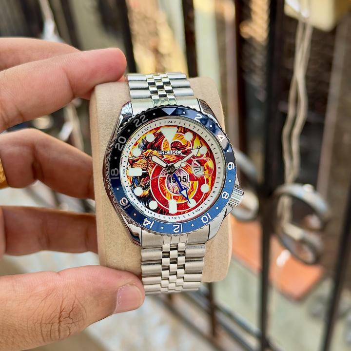 Seiko 5 Sports GMT The Red Devils Concept Bespoke Timepiece