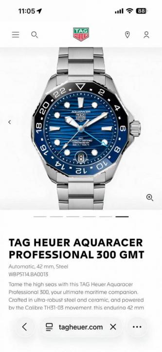Tag_g aquaracer professional 300m date automatic japan zik zake line blue niddle