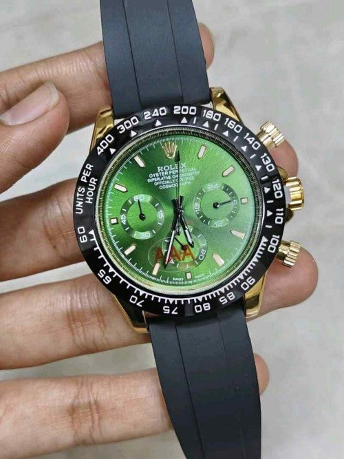 Rolee_x Oyster Perpetual Daytona Gold Green