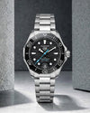 Tag_g Heuee_r aquaracer professional 300m date automatic japan zik zake line silver Black