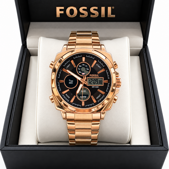 FOSSI DIGITAL AND ANALOG BOTH WORKING PREMIUM WATCH
