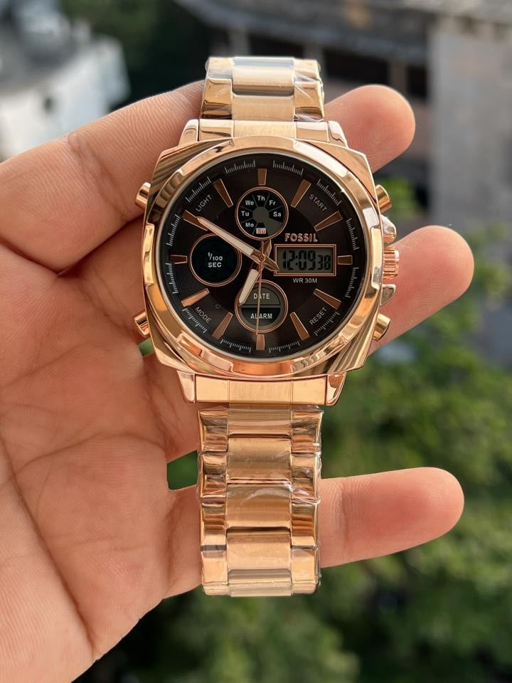 FOSSI DIGITAL AND ANALOG BOTH WORKING PREMIUM WATCH