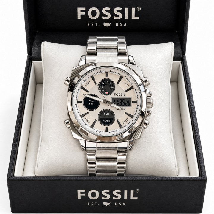 FOSSI DIGITAL AND ANALOG BOTH WORKING PREMIUM WATCH