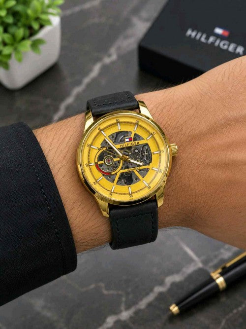Tommy Hilfigar Automatic Black gold