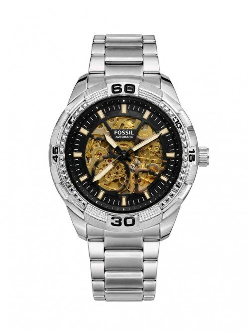 Fosil_ silver Automatic open heart