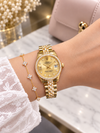 Roleex Women Oyster Perpetual Date Just Gold