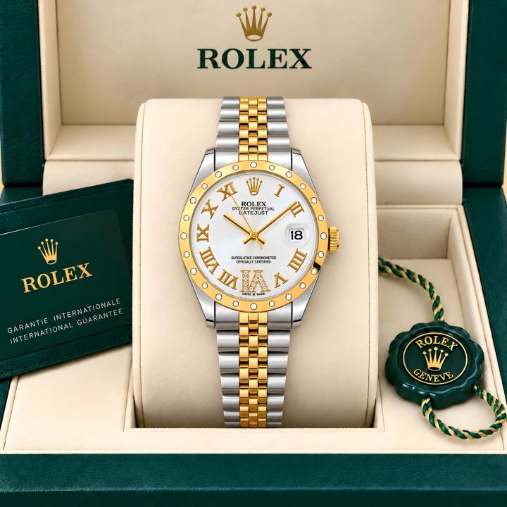 Rollex Datejust 31 2Ton White Roman