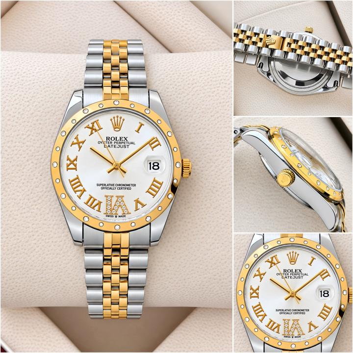Rollex Datejust 31 2Ton White Roman