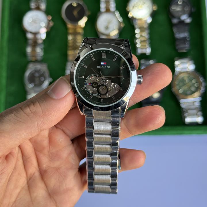 Tommy Hilfigeer Automatic Silver Green