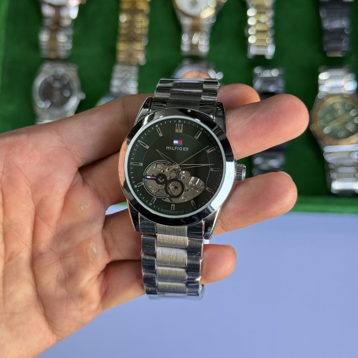 Tommy Hilfigeer Automatic Silver Green