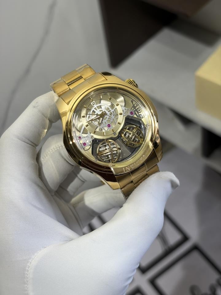 INVICTA TWIN AXIS SPECIALITY QUARTZ STORE GOLD 1108