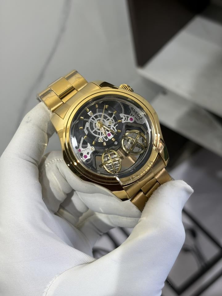 INVICTA TWIN AXIS SPECIALITY QUARTZ STORE GOLD BLACK 1109