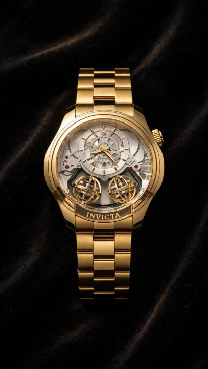 INVICTA TWIN AXIS SPECIALITY QUARTZ STORE GOLD WHITE 1107