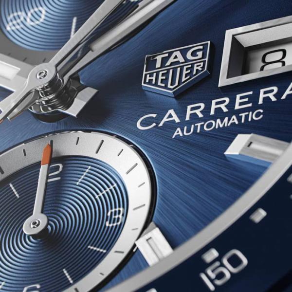 Tag Heuee_r Carrera Caliber 17 brown and blue